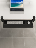 键盘托架免打孔抽屉架托免安装 桌面滑轨夹桌下支架电脑鼠标收纳架