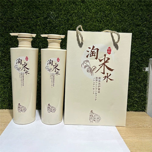 雅琳娜淘米水洗护套盒800＋800ml洗发水护发素礼盒装 二件套