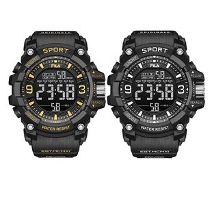 FILA斐乐手表男女款初高中大学生多功能夜光闹钟运动电子腕表6564