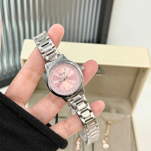 FILA斐乐手表女款轻奢女士简约小圆腕表女生生日情人节送礼物6647