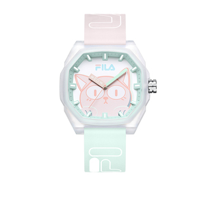FILA斐乐手表女大学生初高中考试可爱猫腕表七夕生日开学送礼6548