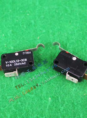 原装正品 日本  V-10DL13-3C8  限位开关  微动开关 10A 250VAC