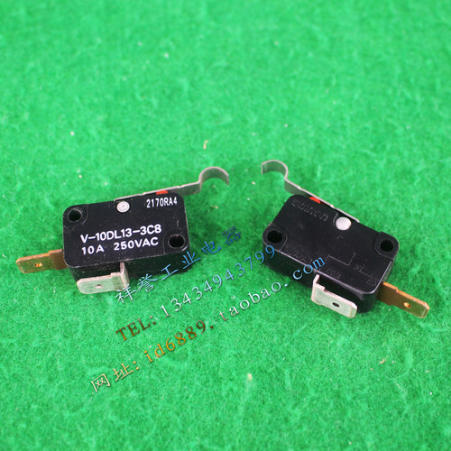 原装正品 日本  V-10DL13-3C8  限位开关  微动开关 10A 250VAC