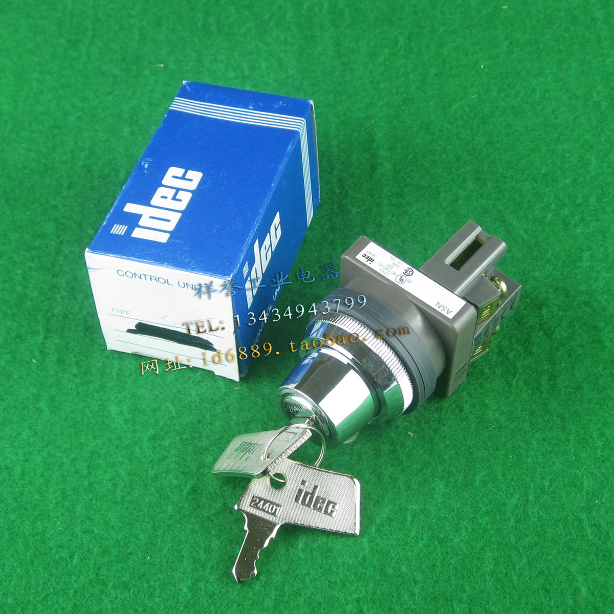 原装正品 IDEC  ASN  BS001E  三档  钥匙开关  锁匙开关
