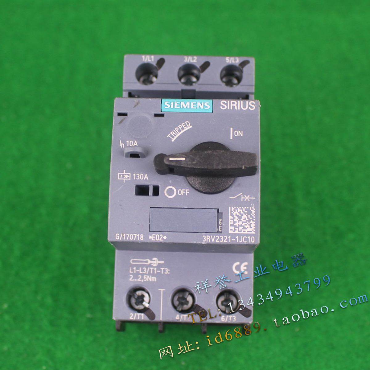 德国 进口 SIEMENS 3RV2321-1JC10 电动机保护断路器 10A