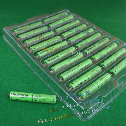 原装Huiderui CR17450 3V 电池 2CR17450 6V 2个组合柱式锂电池组