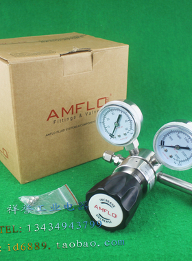 不锈钢减压阀 R11LG-DKP-63-11氮氢空气调压器 AMFLO高端精密阀门
