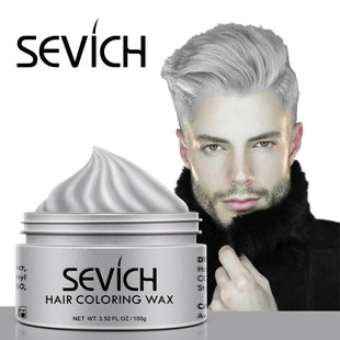 Sevich Temporary Hair Color Wax Men One-time Molding Diy Mud