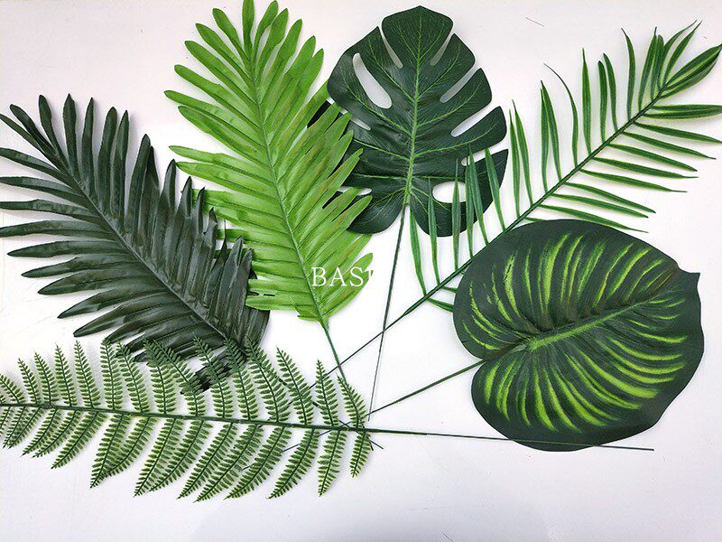 ins仿真树叶网格照片墙装饰绿色植物叶子网红卧室布置diy墙面壁饰