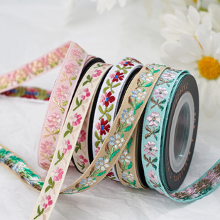 清新风碎花刺绣丝带民族服装饰彩带手工DIY材料包装绸带花边缎带