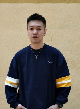 Yonder Realm 24SS 圆领复古拼接撞色长袖