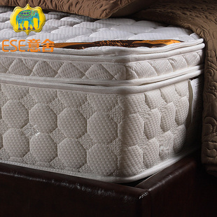 意舍天然乳胶床垫1.51.8米席梦思软硬双面乳胶垫28cm独立弹簧床垫