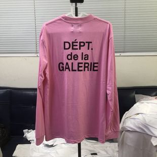 GALLERY DEPT美潮高街字母口袋印花宽松纯棉打底衫圆领长袖T恤FOG