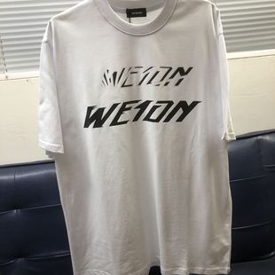 T恤男女纯棉夏季 小众well潮牌百搭重磅纯棉短袖 情侣t 美式 WE11韩版