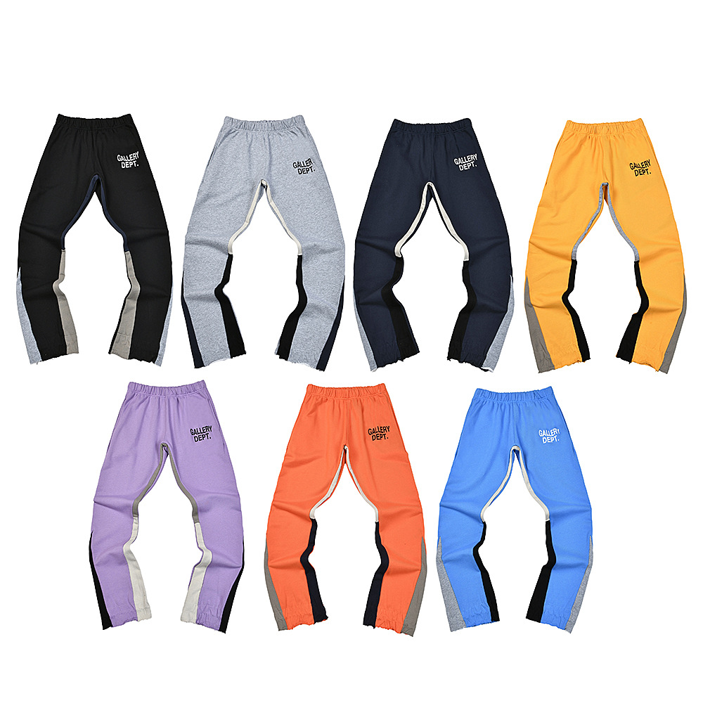 Gallery dept外贸跨境原单380克泼墨印花宽松运动裤