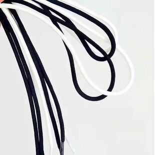 鞋带圆绳黑白双色男女款ins潮运动椰子老爹鞋鞋带1双装