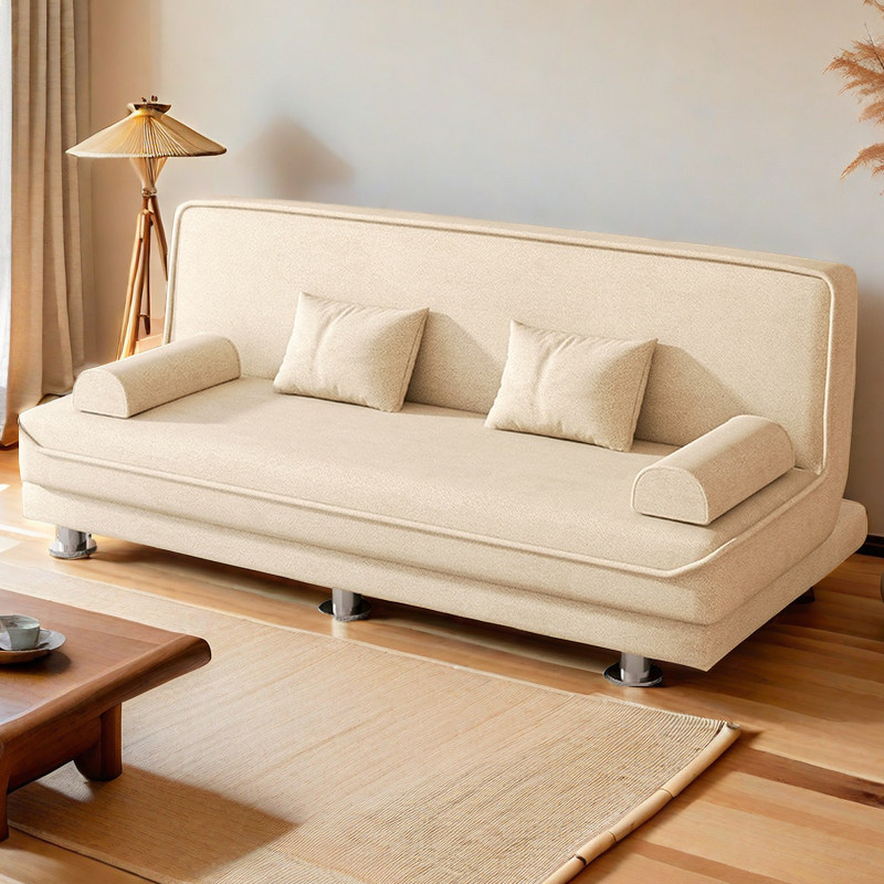 沙发客厅2024新款出租房用折叠两用布艺1米5宽沙发床单双三人位
