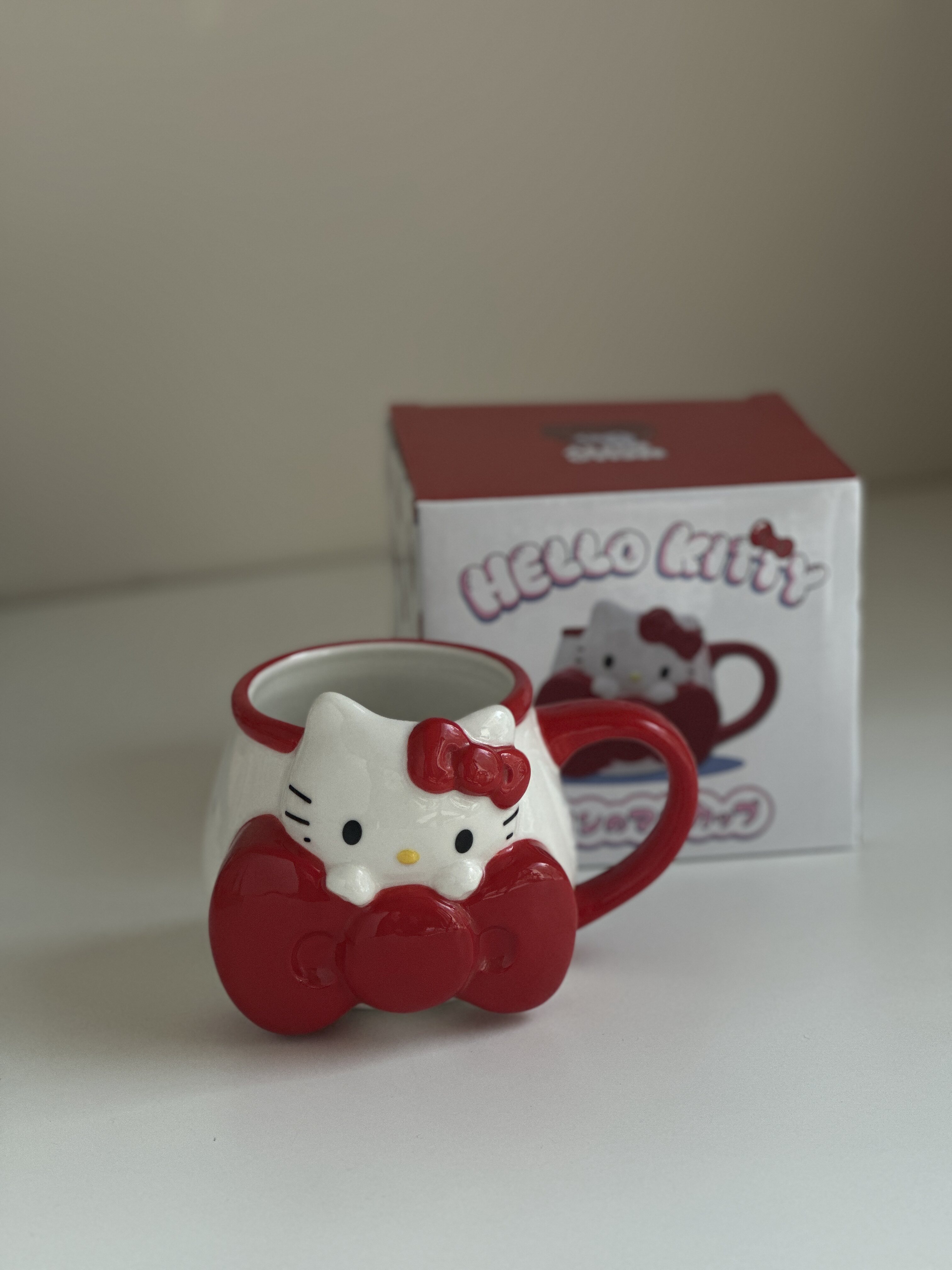 日单HelloKitty陶瓷马克杯凯蒂蝴蝶结把手杯可爱卡通水杯闺蜜礼物,餐饮具,马克杯,淘宝优惠券,粉丝福利购,淘宝优惠卷