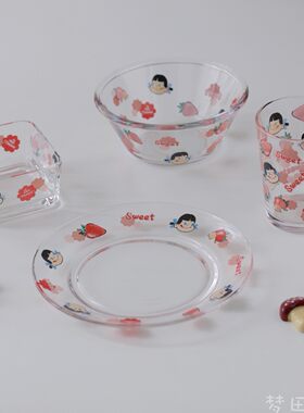 梦田良品可爱风牛奶妹燕麦沙拉碗