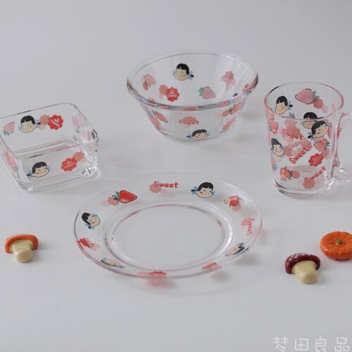 梦田良品可爱风牛奶妹燕麦沙拉碗