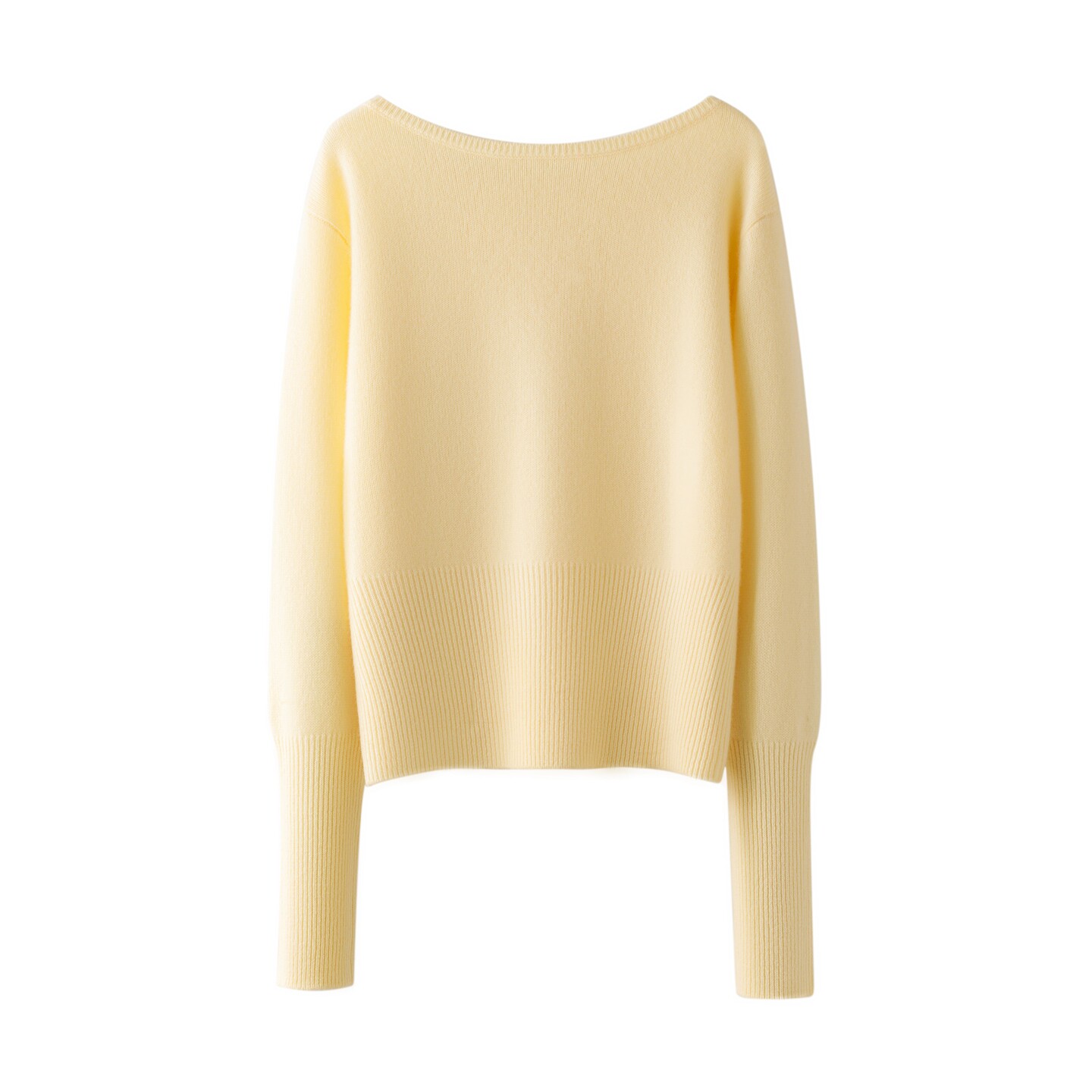 2025秋冬新款100%纯山羊绒衫女一字领宽松慵懒风毛衣针织打底衫女