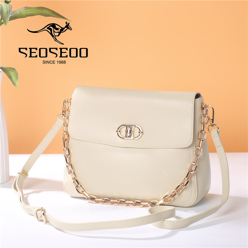 SEOSEOO九州袋鼠女包2025新款真软皮单肩斜挎包链条腋下包791819,箱包皮具/热销女包/男包,腋下包,淘宝优惠券,粉丝福利购,淘宝优惠卷