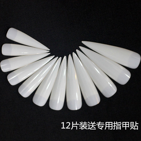 cosplay精灵指甲阴阳师妖精吸血鬼尖长短两款送专用贴包邮