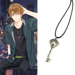 未定事件簿周边cos陆景和左然夏彦小挂件钥匙项链徽章吊坠钥匙链