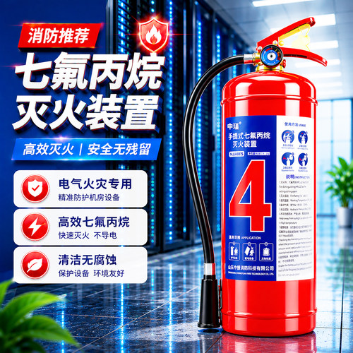 七氟丙烷灭火装置手提机房六氟悬挂式柜式洁净气体自动灭火器系统 - 封面