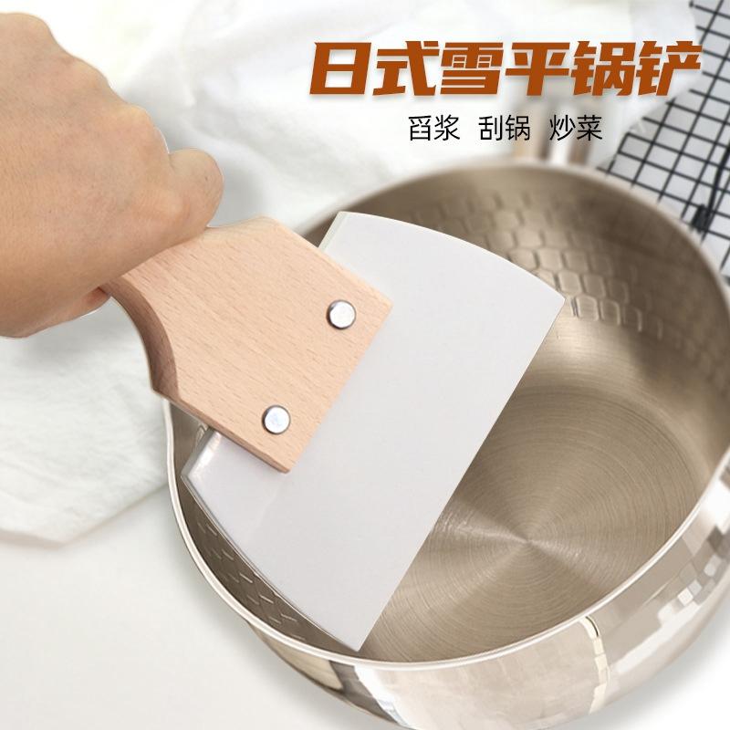 雪平锅硅胶铲耐高温不粘锅玉子烧煎蛋烙饼铲舀浆刮锅神器烘焙刮板