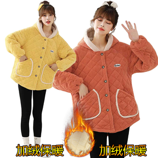 好看的罩衣短款女士冬季棉袄大人新款外穿女款外套2025妈妈冬款厚