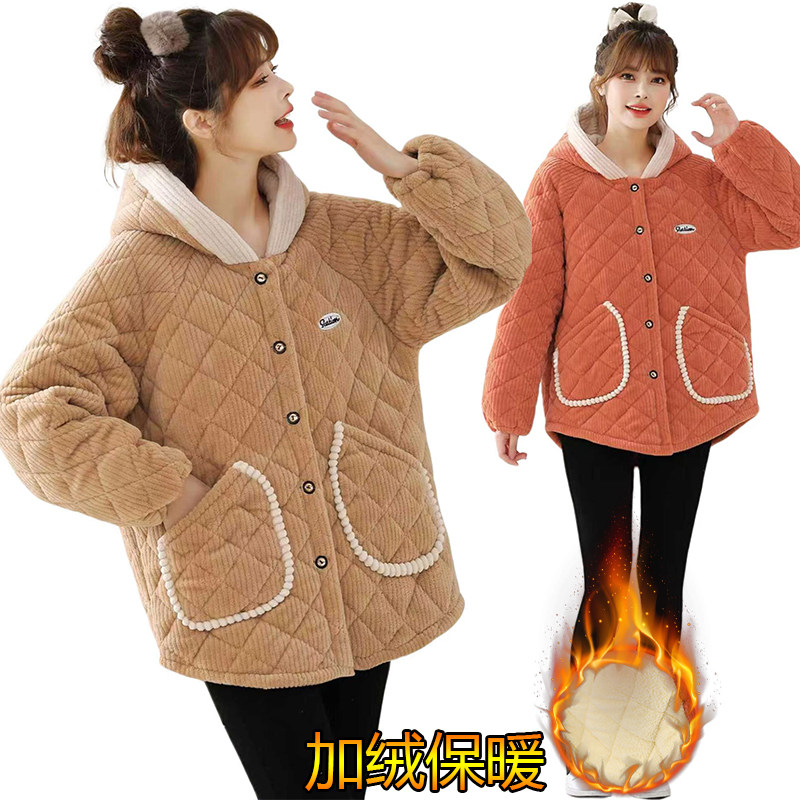 妈妈罩衣冬季保暖新款