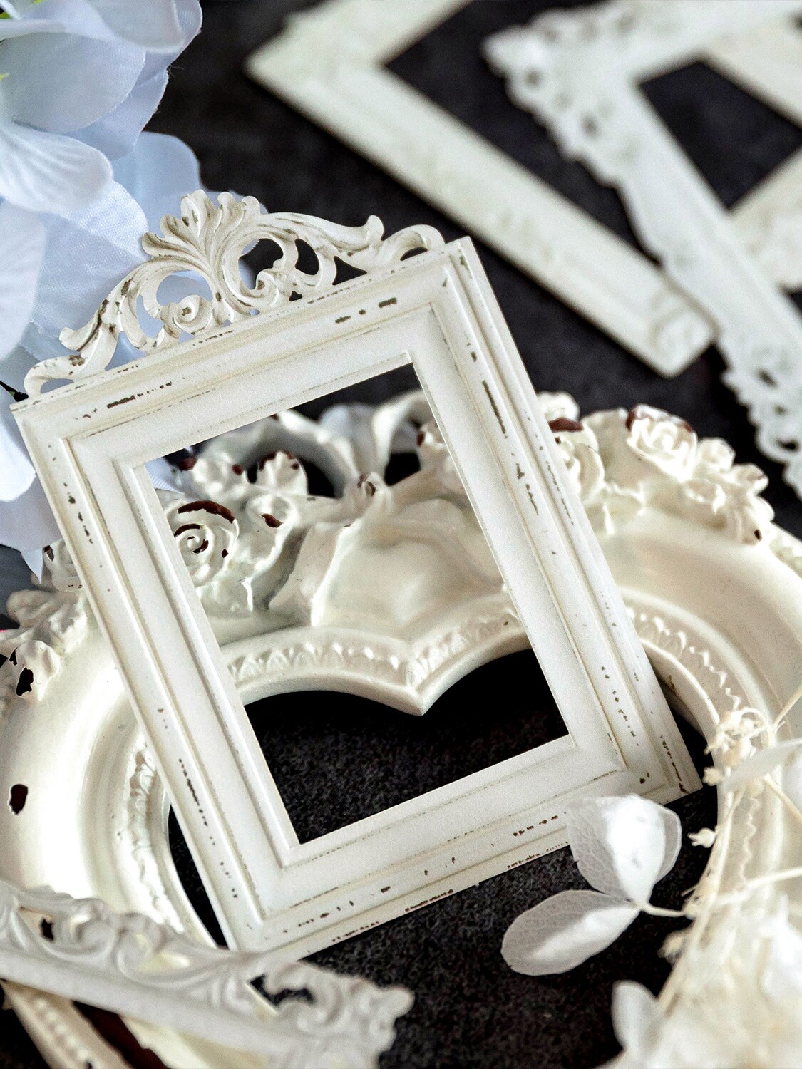 로맨틱 만남 중공 구호 복고풍 프레임 사진 프레임 특수 모양의 콜라주 카드 유럽식 손 계정 장식 콜라주 손 계정 자료