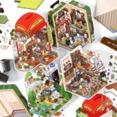 infeelme今日营业中第六弹造景贴纸6.0立体小屋微缩场景贴画大号