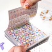 指尖童话迷你deco贴纸本可爱美甲小鼻嘎贴纸手帐素材指甲装 饰图案