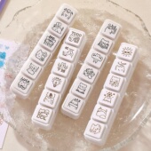 日系可爱小猫ins手帐六联生活记录印章高颜值diy日程本手账本盖印