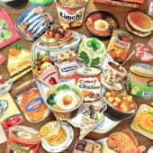 infeelme新鲜卖场手工趣味便签纸食物小机关复古手帐拼贴素材贴纸