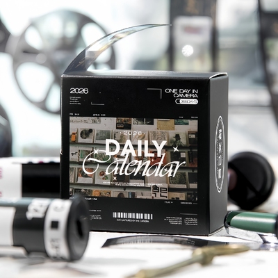 2026年一日一页日历贴纸日付创意镜头下一天手帐素材胶片迷你台历