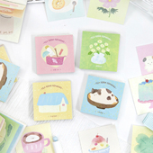 暮光茶水间漫游手帐素材便签本小本子盐甜系无粘性留言便签纸ins