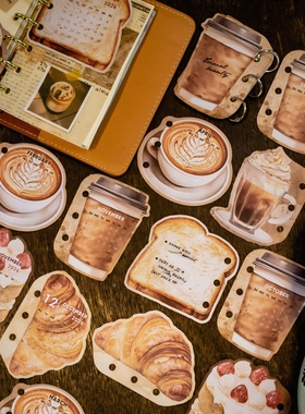 咖啡与面包的365天活页替芯2026年日历计划活页纸A6A7M5日付内芯