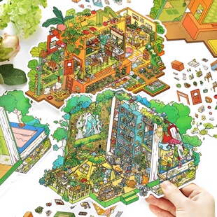 infeelme我的小屋第二十一弹造景贴纸可爱diy手工微缩场景贴画