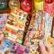 切膜贴纸书古早昭和漫画金鱼韩系ins杂志手帐复古回听记忆贴纸本