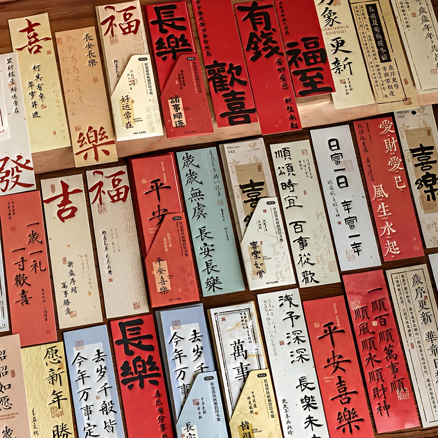 喜乐无忧国风祝福凹印书签古典新年装饰春节喜庆感谢留言书页卡片,文具电教/文化用品/商务用品,书签,淘宝优惠券,粉丝福利购,淘宝优惠卷