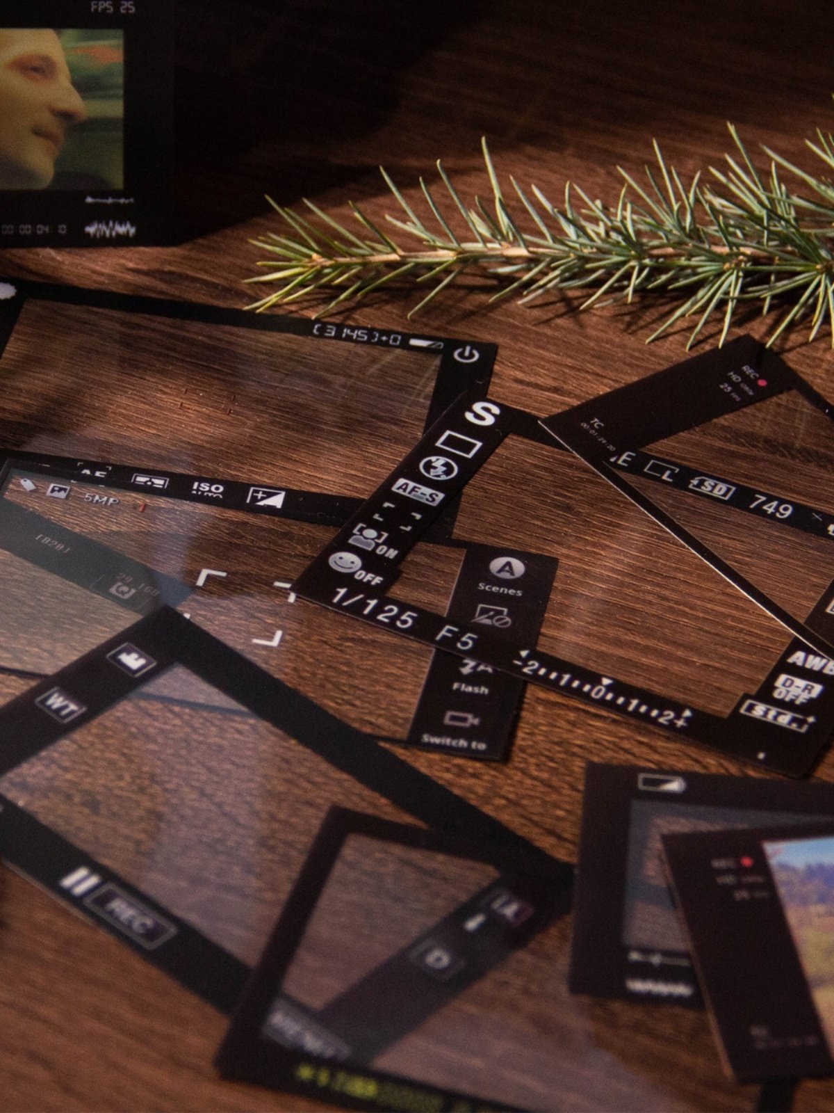 생활 필름 기계 프레임 테두리 대화 상자 복고풍 필름 핸드북 PET 노트 끈적이지 않는 DIY 핸드북 재료