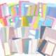 infeelme色彩记忆手帐素材包A6便签纸A7双面印刷彩色可撕手账便签