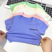婴幼儿薄款 男女小童上衣t 宝宝半袖 衣服夏款 短袖