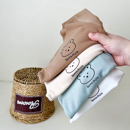 班纳之家宝宝圆领弹力秋衣打底衫