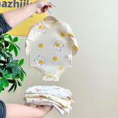 三角哈衣打底衫 纯棉长袖 秋衣宝宝衣服 款 新生儿包屁衣婴儿无骨四季