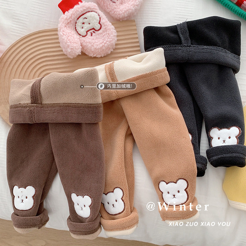 女童加绒一体绒打底裤 0-5岁冬季男女宝宝洋气保暖长裤小童外穿裤,童装/婴儿装/亲子装,裤子,淘宝优惠券,粉丝福利购,淘宝优惠卷