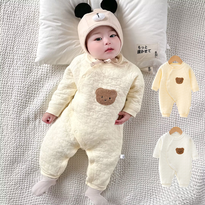 班纳之家婴儿开衫连体衣秋冬季